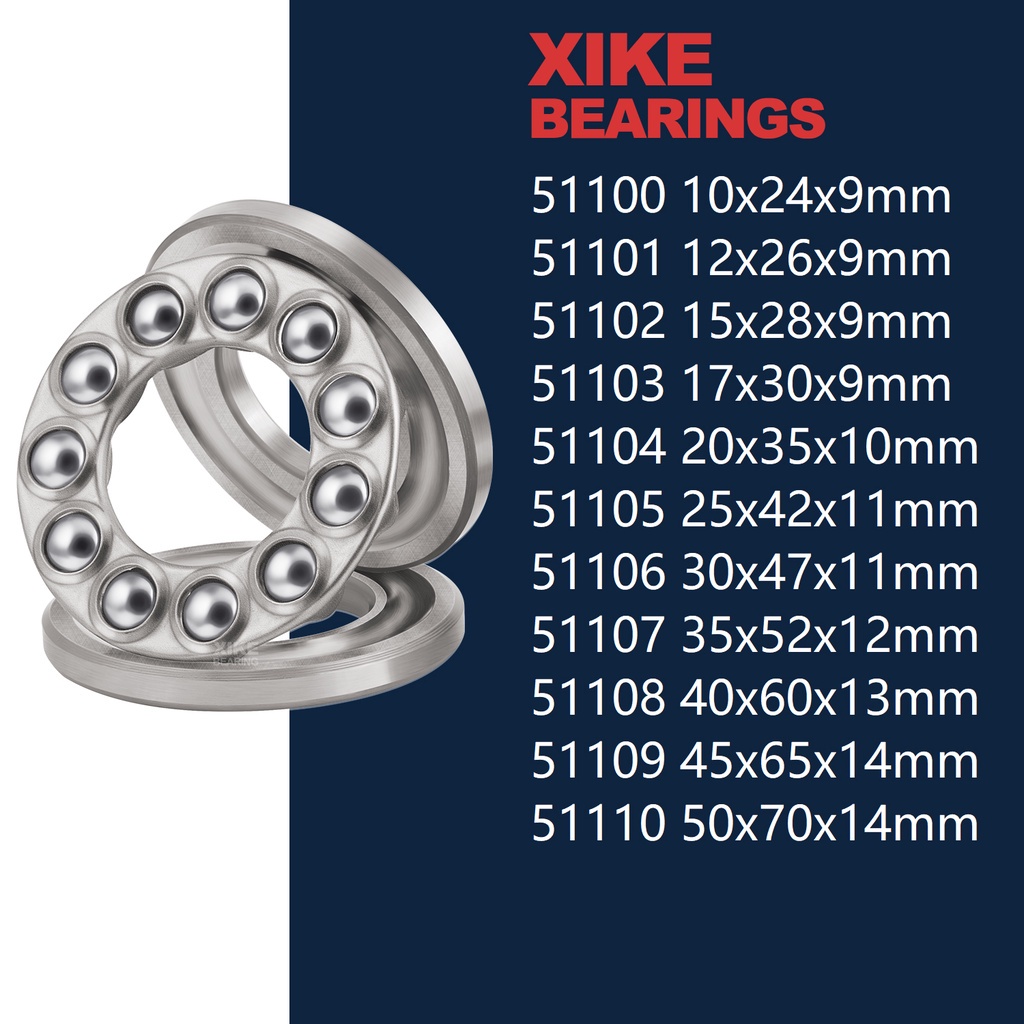 XiKe 51100 51101 51102 51103 51104 51105 51106 51107 51108 51109 51110 Vòng bi lực đẩy.