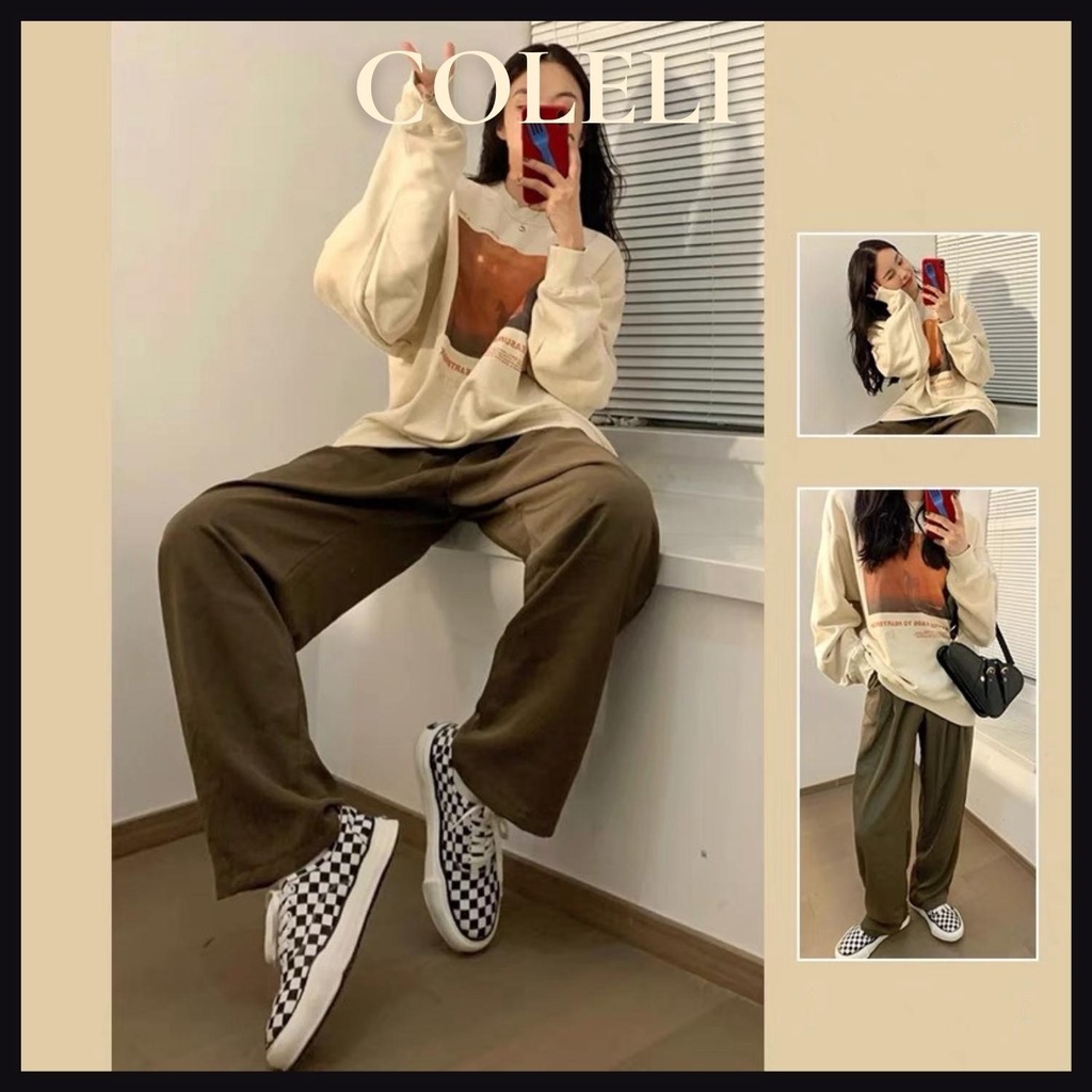 Áo sweater nữ form rộng dài tay ulzzang style phong cách Hàn Quốc SW002