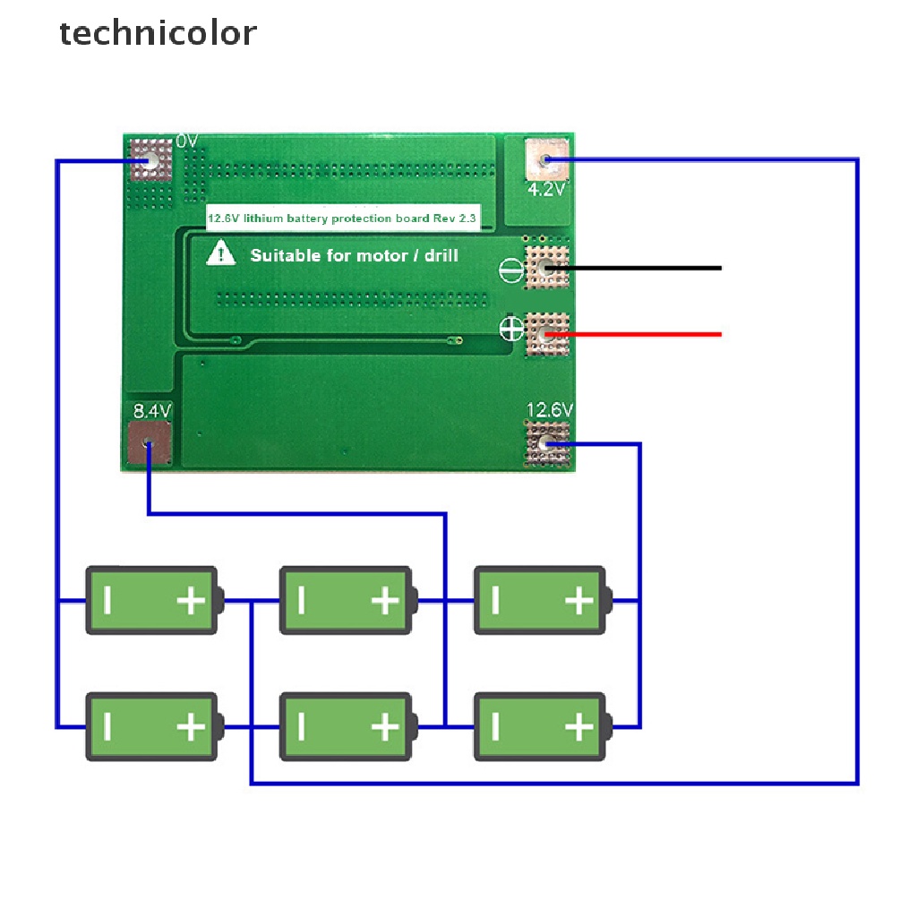 Bảng Mạch Sạc Pin Lithium 3S 40A Li-ion 18650 Dành Cho Động Cơ Máy Khoan