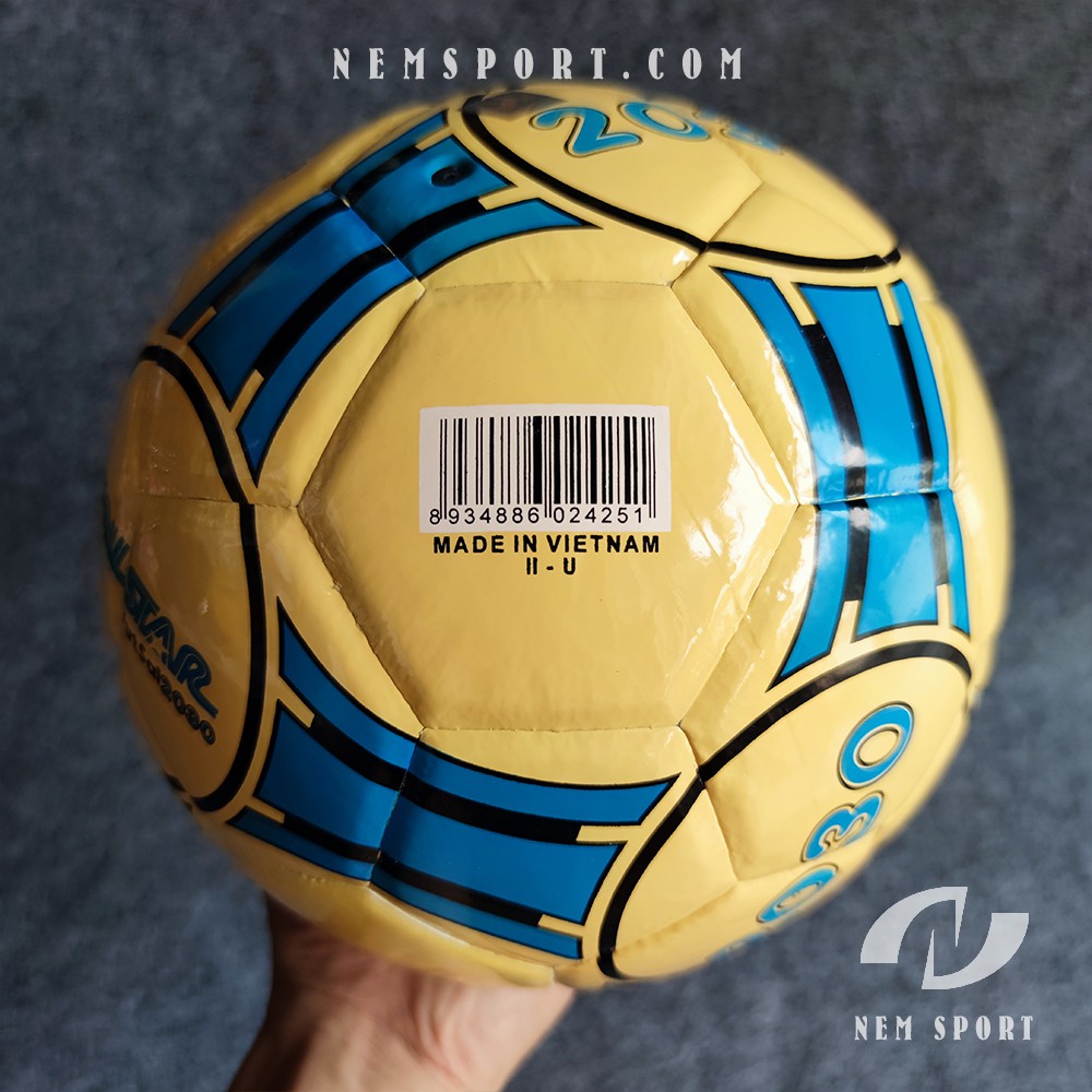 Quả Bóng Đá Futsal Geru Star 2030 Vàng Dán