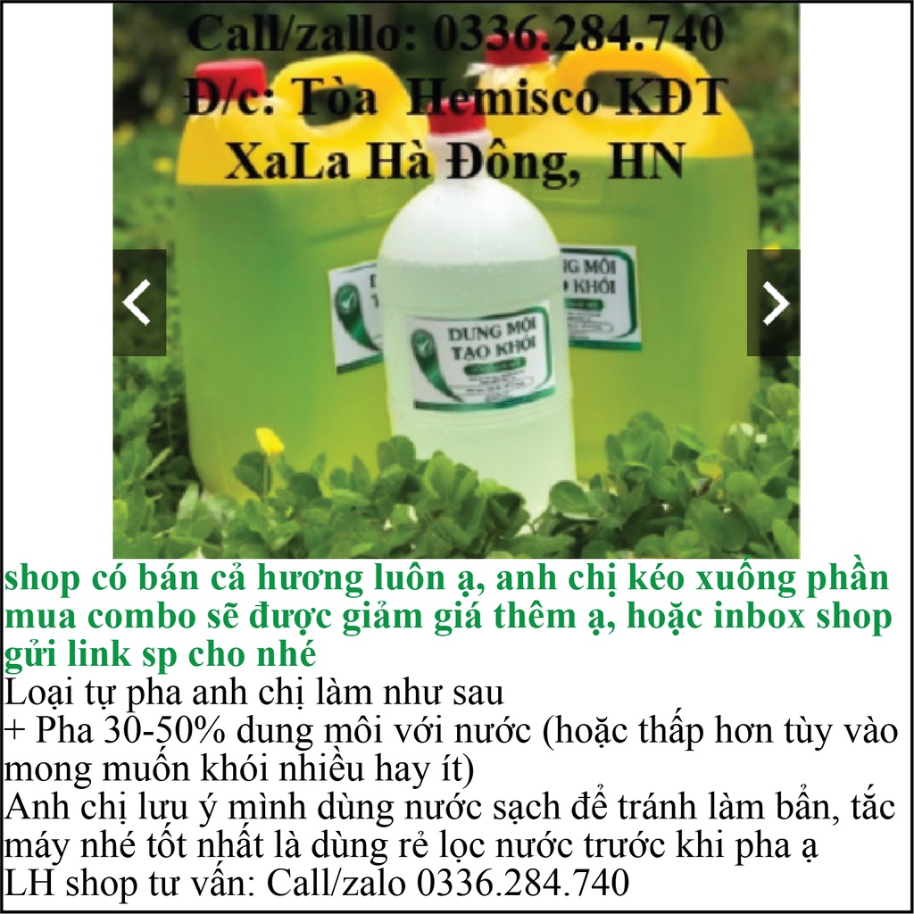 Dung môi tạo khói. 1lit