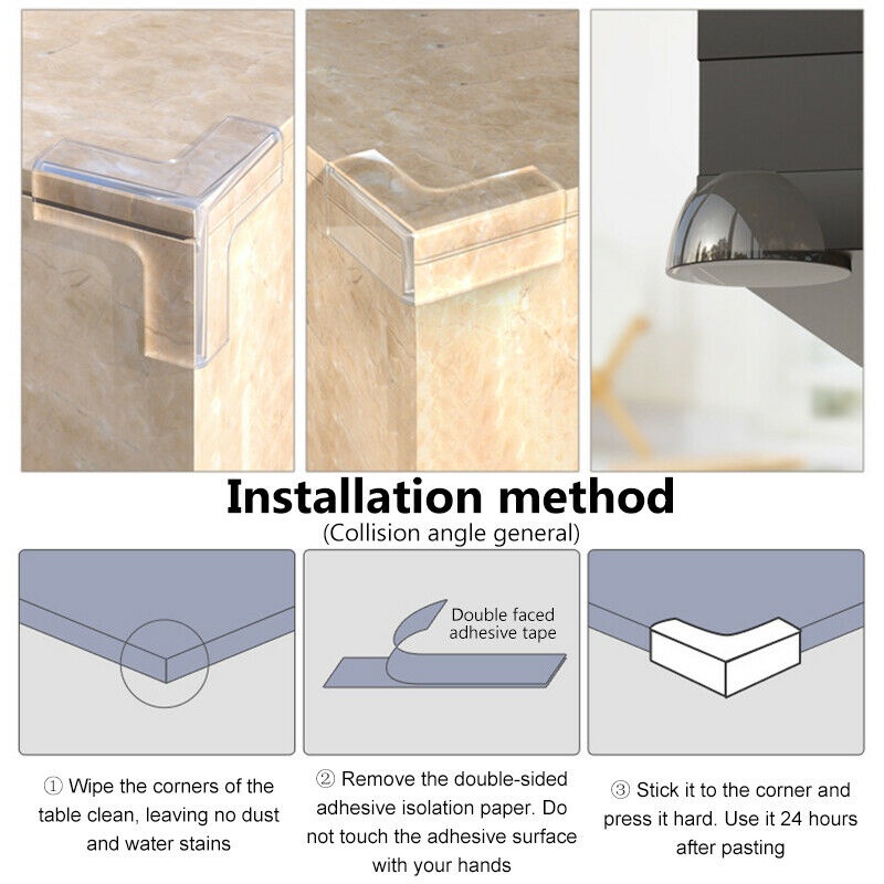 10 Đệm Cao Su Trong Suốt Bọc Cạnh Bàn Ghế Bảo Vệ An Toàn Cho Bé