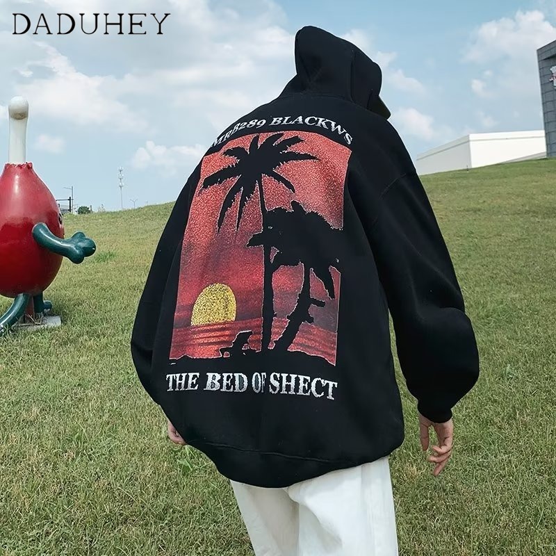 DaDuHey European and American Letters Printed All-Matching Long-Sleeved T-shirt Men's Autumn Thin High Street Fashionable Ins round Neck Bottoming Shirt
