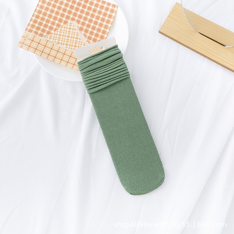 Tất vớ nữ nam cao cổ dài trắng dễ thương hàn quốc đẹp iLita chân thấp nhún đủ màu trơn đen, đỏ, vàng, xám, xanh