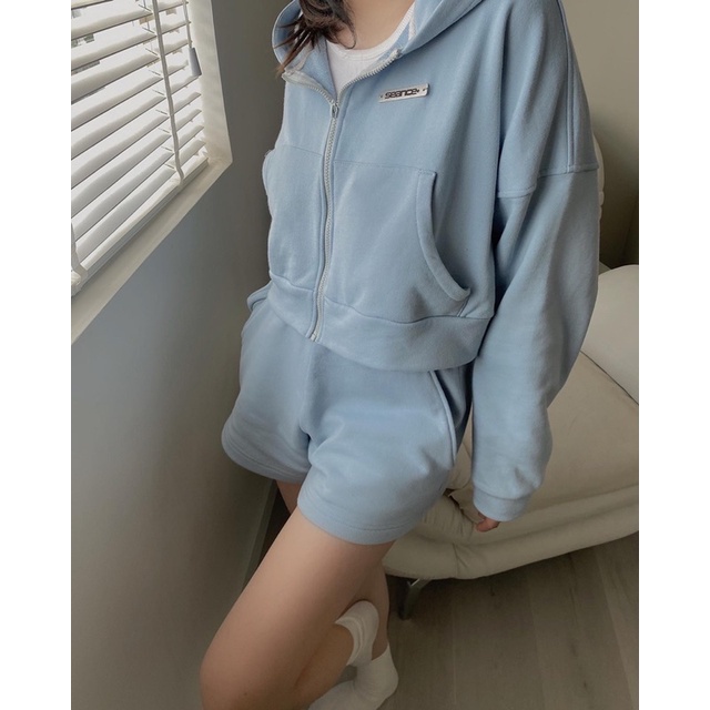 ◈◎☼Minie Set| Set quần short và áo khoác lửng có nón