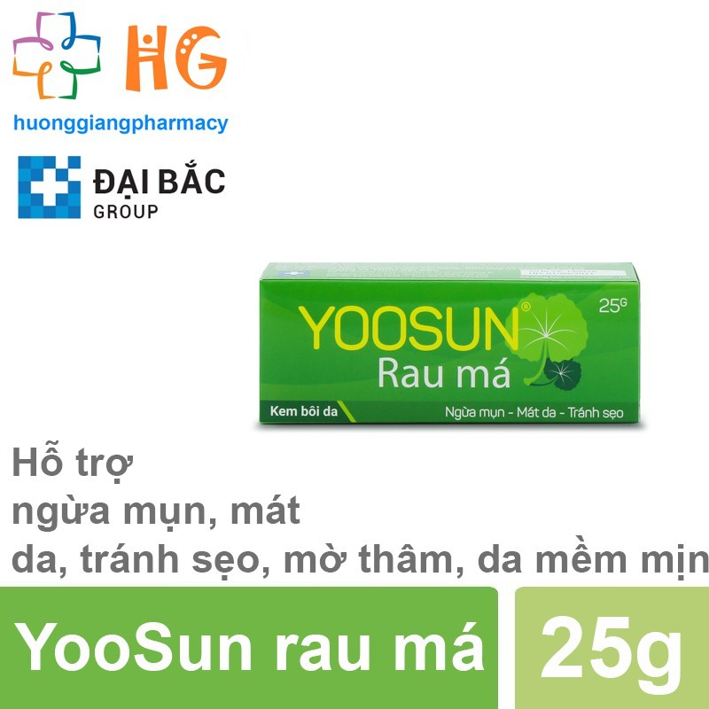 Yoosun Rau Má - Dịu mẩn ngứa, mát da, mờ sẹo, mờ thâm (Tuyb 20g)