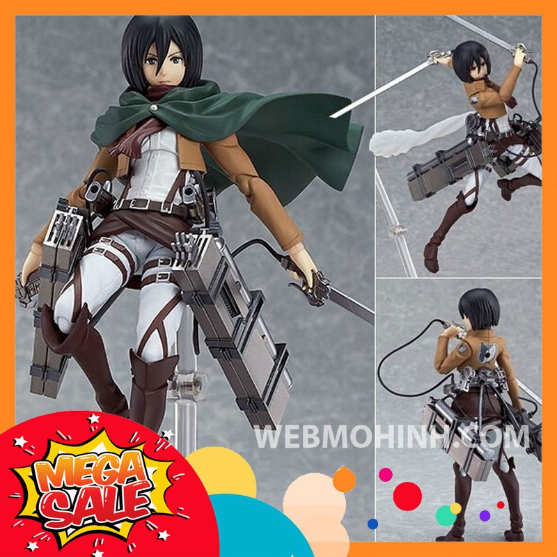 GIÁ HỦY DIỆT Mô Hình Mikasa Attack on Titan Figma 203 Full Box