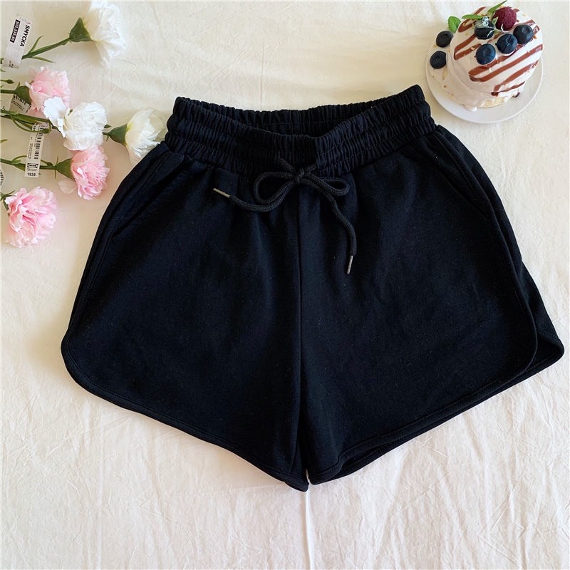 Quần Đùi Nữ Short Ngắn Mặc Nhà Buộc Dây cạp chun phong cách thể thao_VIETCEN