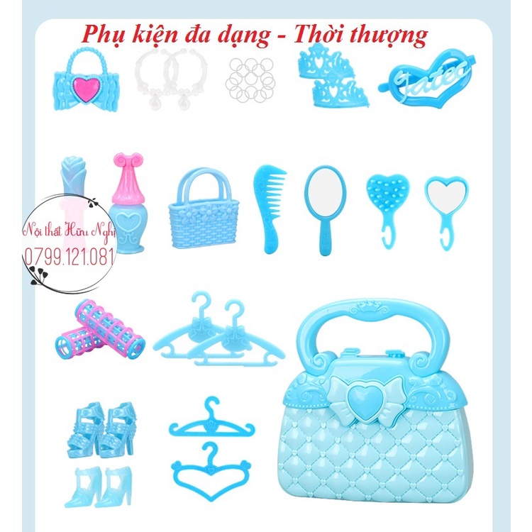 Bộ đồ chơi búp bê Barbie -Hộp quà tặng sang trọng cho bé