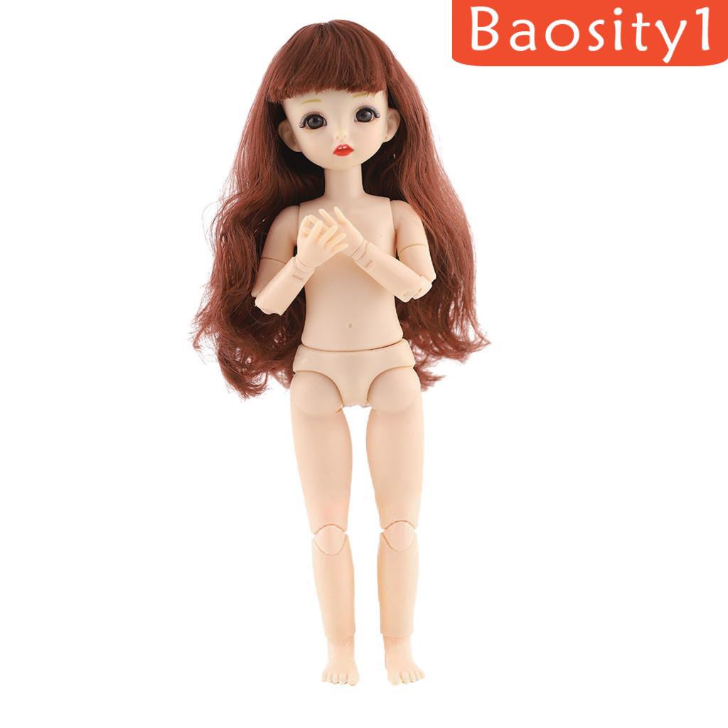 Đồ chơi búp bê có thể di chuyển BJD với 22 khớp 12inch làm bằng nhựa có 6 kiểu dáng lựa chọn cho bé