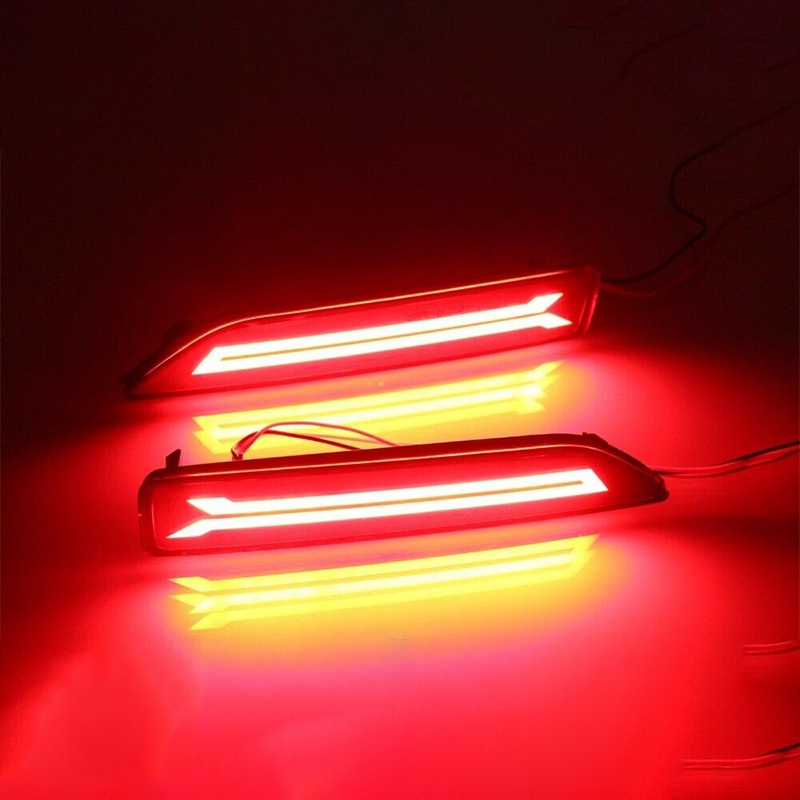 Bộ 2 Đèn Led Phản Quang Đa Năng Gắn Cản Sau Xe Hơi Honda Crv Cr-V 2007 2008 2009