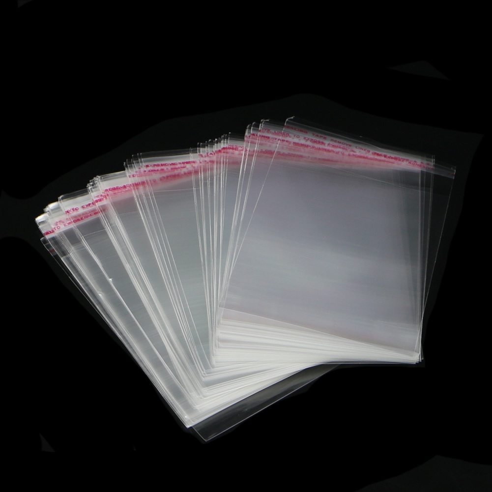 Set 100 Túi OPP Trong Suốt Tự Dính 10x15cm 3.94"x5.91"