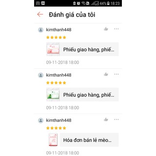 Phiếu giao cỏ ba lá hủ vàng (MS03 100 tờ)