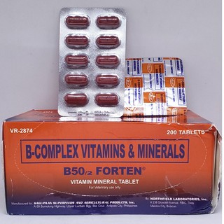 1 hộp - b50/2 forten - vitamin tổng hợp cho gà đá