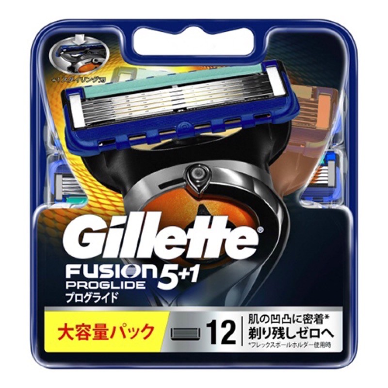 Vỉ 12 lưỡi rao cạo râu Gillette Fusion Proglide Power 5+1