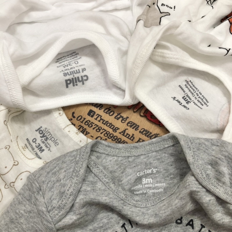 Bodysuit dài tay bé trai bé gái, body chip dài tay cho bé sơ sinh chất cotton mềm thấm hút mồ hôi
