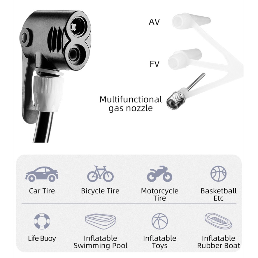 [Fulfilled by Shopee] Máy bơm xe đạp ROCKBROS áp suất cao tiện dụng