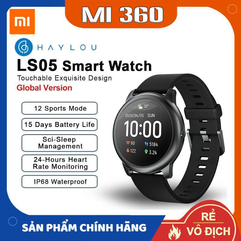 Đồng Hồ Thông Minh Xiaomi Haylou Solar LS05✅ Thông Báo Điện Thoại Và Tin Nhắn✅ Kết Nối APP✅ Bản Quốc Tế Chính Hãng