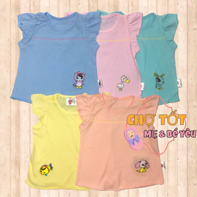 BỘ COTTON MẶC MÁT CHO BÉ GÁI SƠ SINH - 14KG