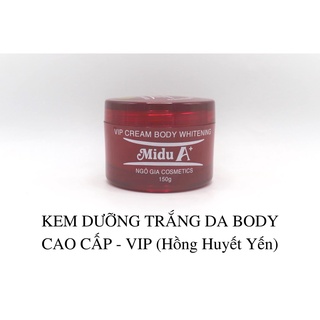 Kem dưỡng trắng da, dưỡng thể midu a+, quynh vy cosmetics - hue, kem body hồng huyết yến midu a+