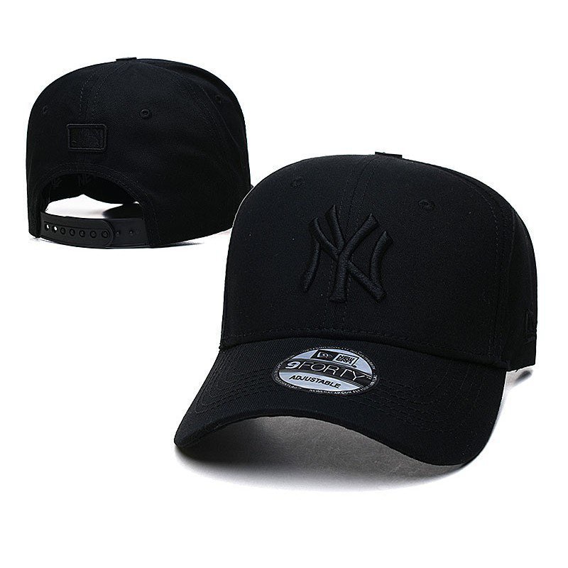 MLB Mũ Lưỡi Trai Thêu Chữ Ny Phong Cách Hiphop Hàn Quốc Cho Cặp Đôi