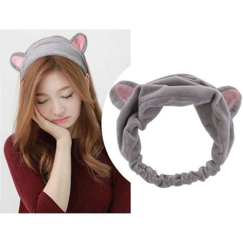 Băng Đô Hình Nơ Rửa Mặt Cao Cấp - Dễ Thương