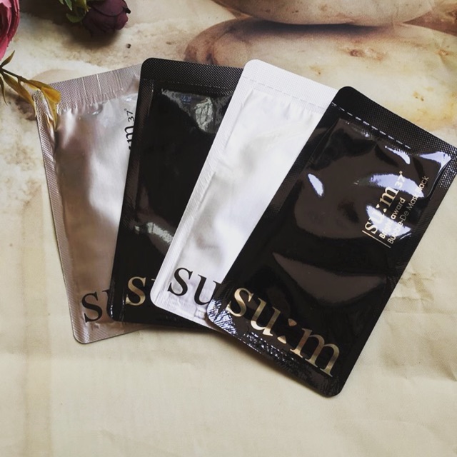 (CHÍNH HÃNG) Set 10 gói sample Mặt nạ sủi bọt thải độc  Su:m