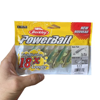 [CỰC NHẠY] Bộ 5 mồi câu cá lóc PowerBait, mồi mềm dụ cá chẽm cá lóc đồng lóc bông cực nhạy