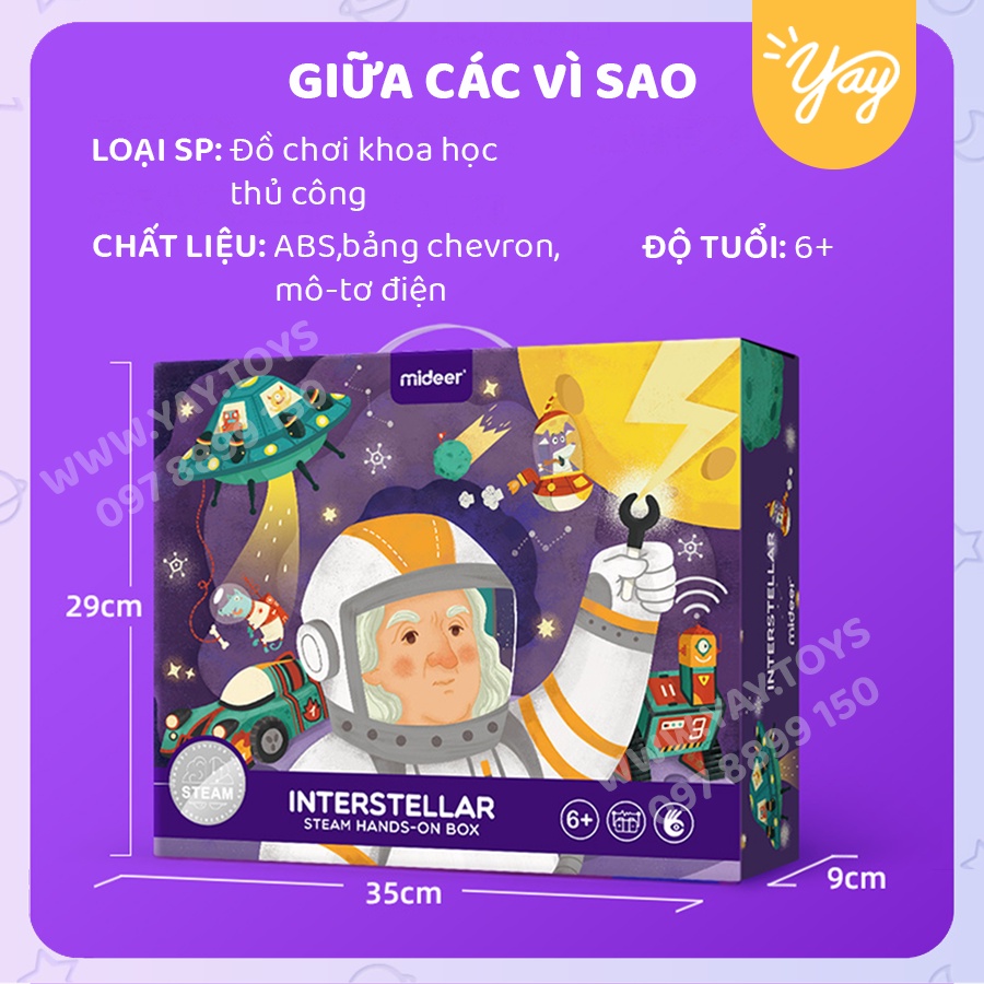 (Sê-ri 03 chủ đề) Bộ Khoa Học STEAM cho bé 6+ - Mideer