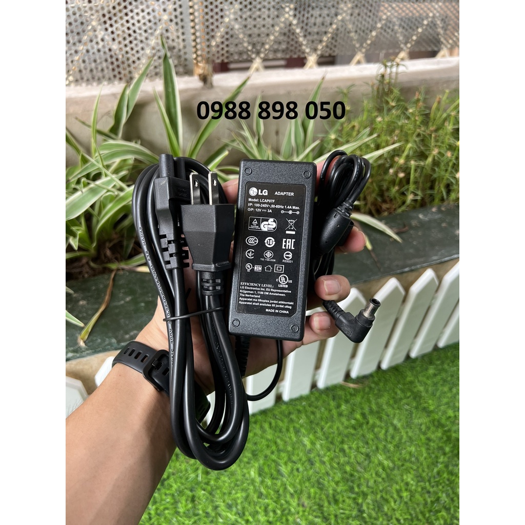 adapter nguồn 12v 3a LG cho màn hình máy tính