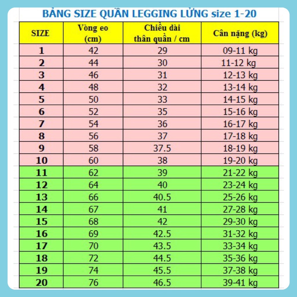 Set 5 quần legging lửng bé gái siêu mềm co giãn 4 chiều họa tiết xinh xắn 9-40kg