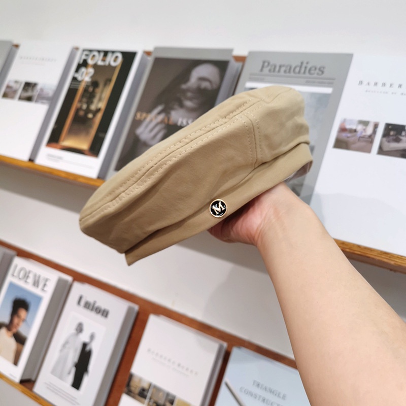 Mũ beret Màu Đen Phong Cách Thời Trang retro Hàn Quốc