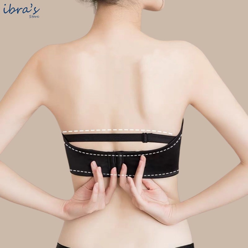 Áo Nâng Ngực Không Dây IBRA Tạo Khe Sexy Chống Tụt Cao Cấp Có Khóa Cài Gom Ngực, Bra Quây Cúp Gọng Sườn iBra's Store A18
