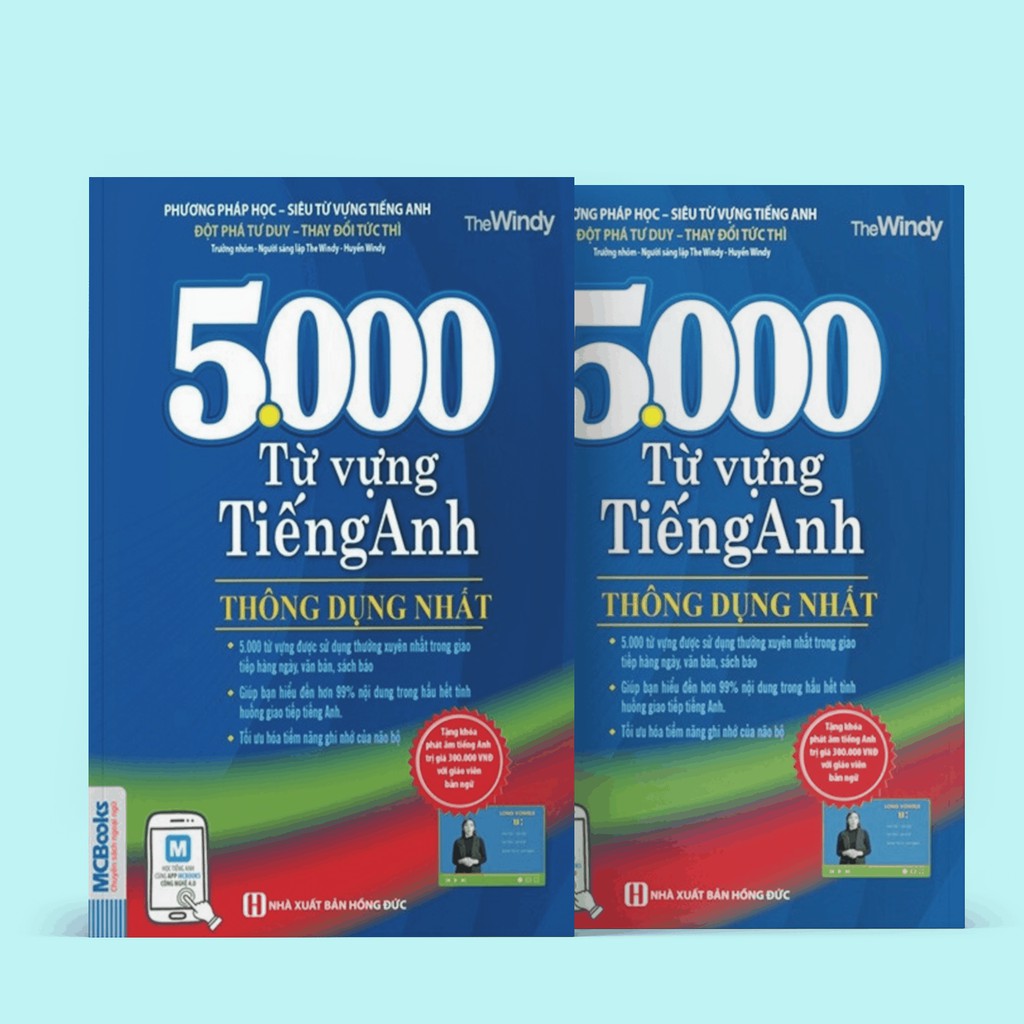 Sách - 5000 Từ Vựng Tiếng Anh Thông Dụng Nhất (Học Cùng App MCBOOKS)