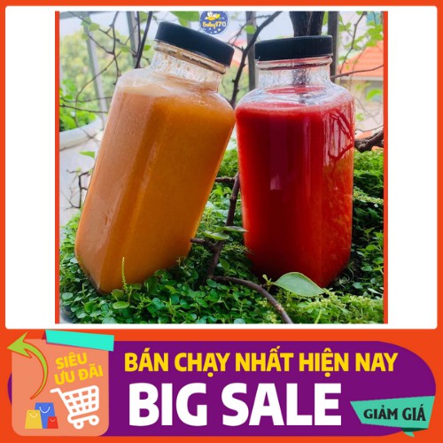 ❣️Chai thủy tinh vuông cao miệng rộng nắp nhựa 250ml-350ml-500ml❣️