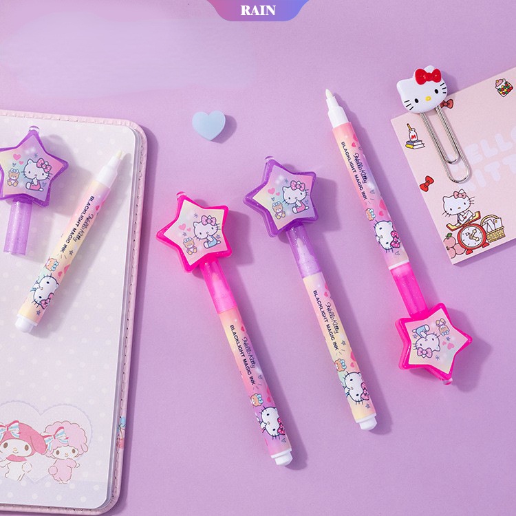 1 Bút Đánh Dấu Bằng Tia UV Vô Hình Hello Kitty Không Màu Đa Năng Cho Trẻ Em