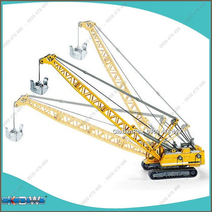 Mô Hình Kim Loại Xe Cẩu Múc Gầu Bánh Xích Tỉ Lệ 1/87 - Kdw - 9913