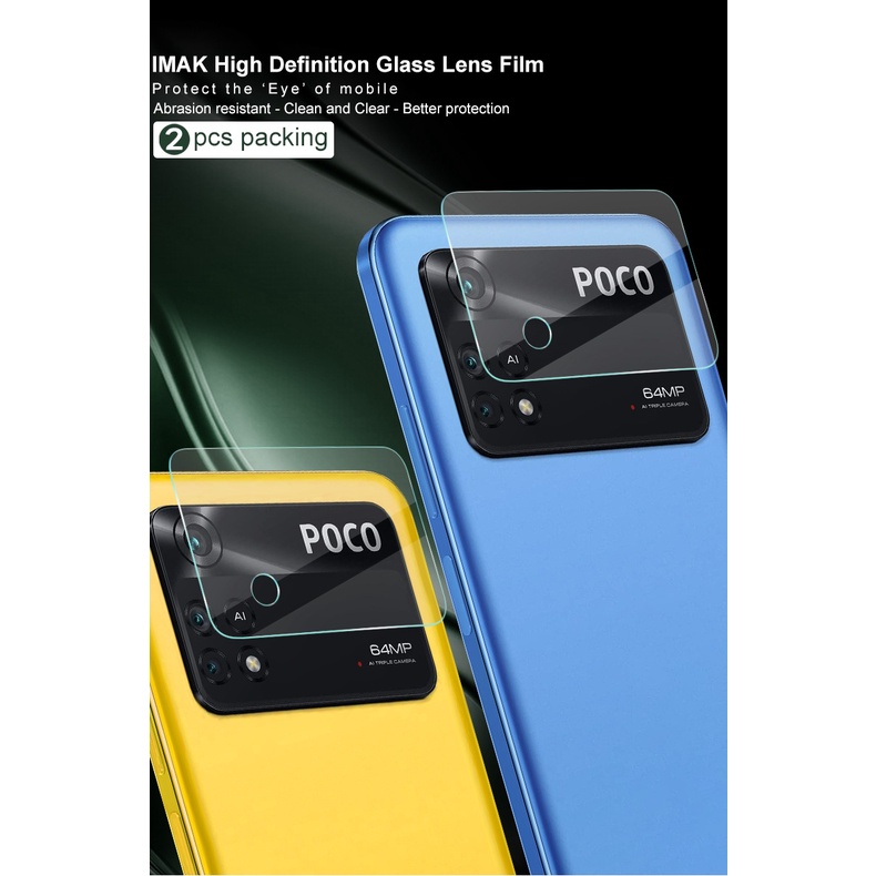 Kính Cường Lực HD Bảo Vệ Camera Điện Thoại Xiaomi Poco M4 Pro 4G