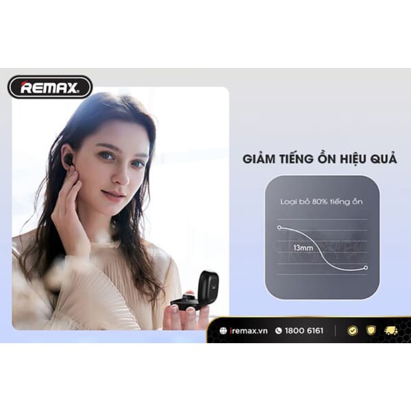 [FreeShip][Ship 2H]Tai Nghe True Wireless Remax TWS-12 kết nối Bluetooh 5.0