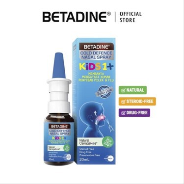 BETADINE Cold Defence Nasal Spray 20ml - Dung dịch xịt mũi ngừa cảm cúm