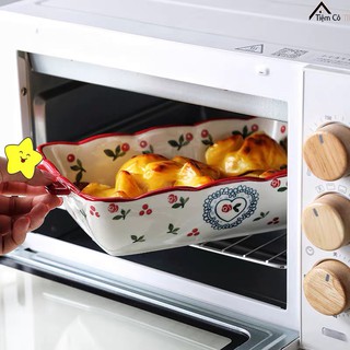 Thố sứ hoạ tiết cherry vẽ tay
