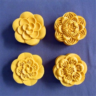 Khuôn trung thu 4 mặt hoa 100g