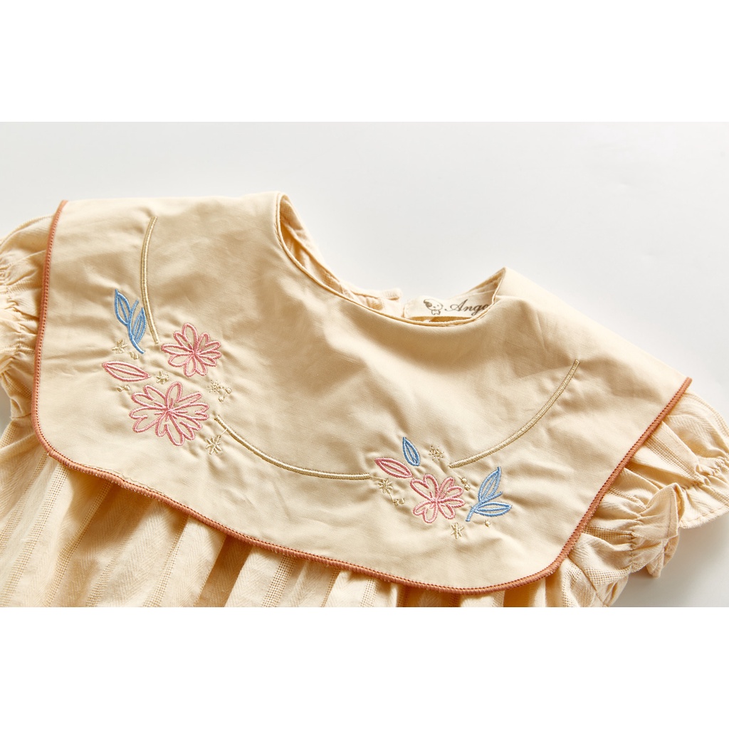 Đồ Áo Liền Quần Cổ Vuông Cho Bé Mới Sinh