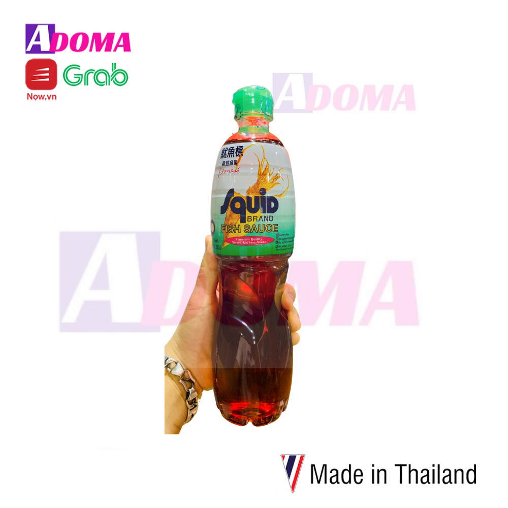 Nước mắm hiệu cá mực Squid 700ml Thái Lan