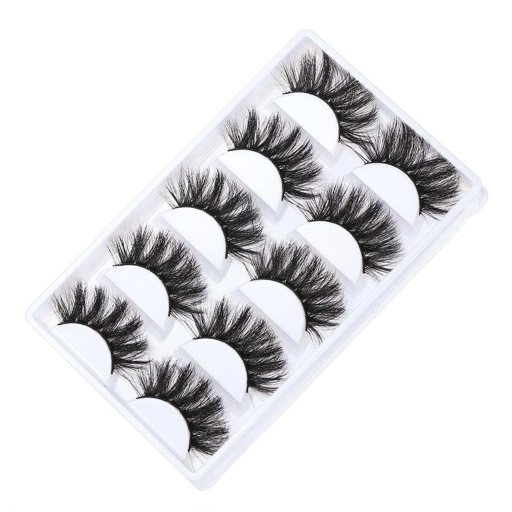 Set 5 Cặp Lông Mi Giả 4D Dài Tự Nhiên Trang Điểm Cho Nữ