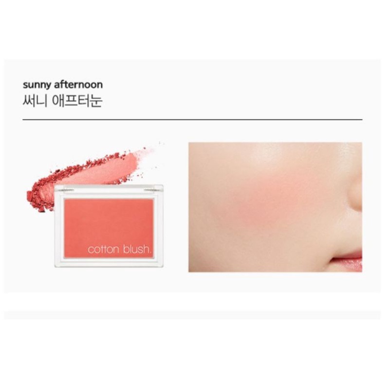 PHẤN MÁ HỒNG COTTON BLUSH (SUNNY AFTERNOON) 4G - MISSHA