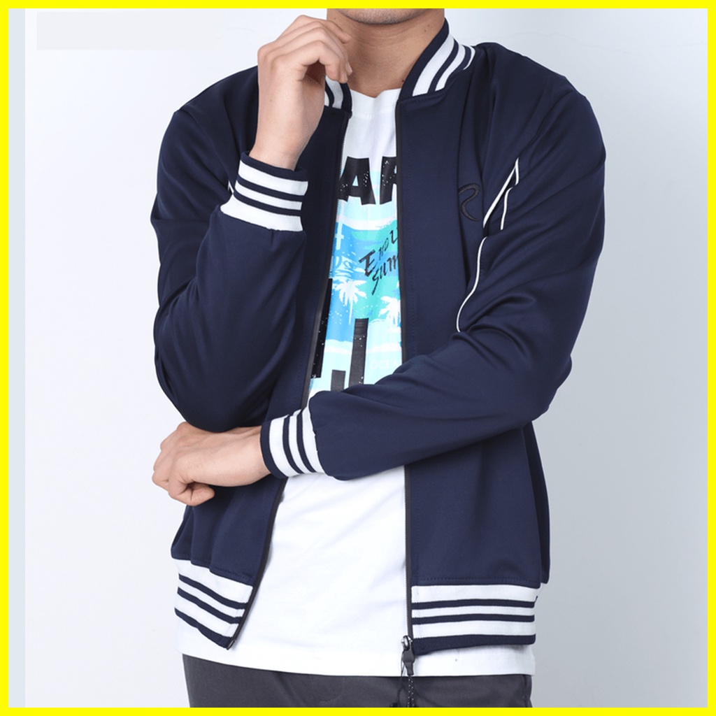 Áo Khoác Nam Bomber Phối Bo Sọc Thời Trang, Cao Cấp mã KHOAC.34