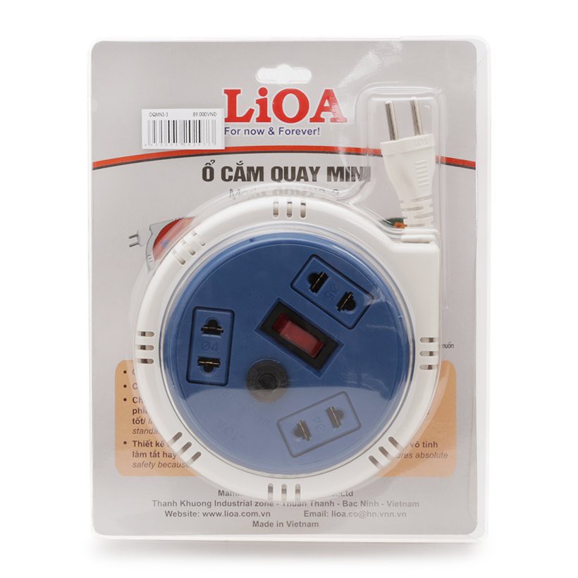 Ổ cắm kéo dài LIOA OQMN3-3 10A