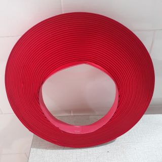 Khăn xếp 25 vòng vải lụa đỏ .