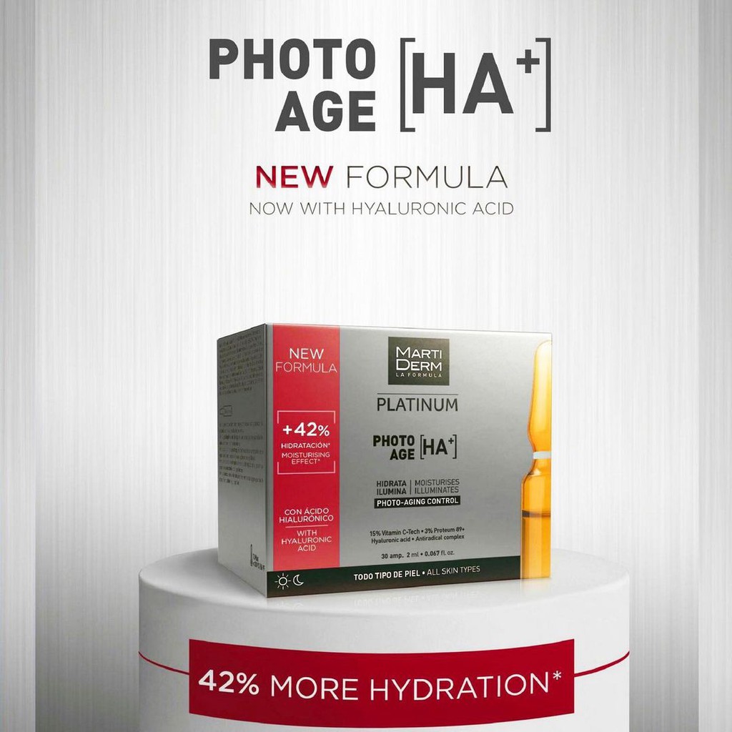 Tinh Chất Cấp Ẩm, Sáng Da, Chống Lão Hóa -- MartiDerm Platinum Photo Age HA+